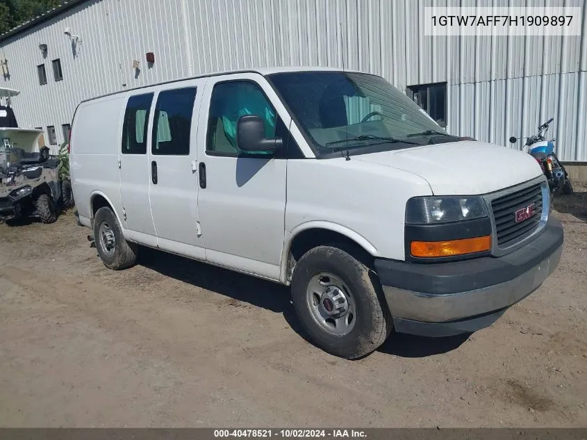 1GTW7AFF7H1909897 2017 GMC Savana 2500 Work Van