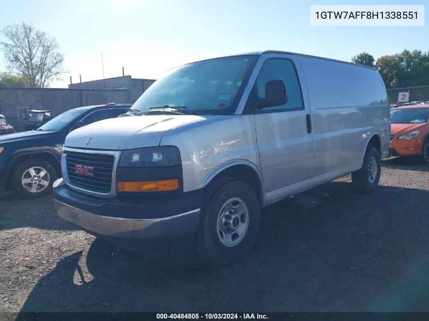 1GTW7AFF8H1338551 2017 GMC Savana 2500 Work Van