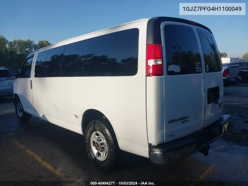 1GJZ7PFG4H1100049 2017 GMC Savana 3500 Lt