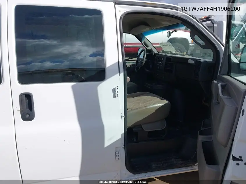 1GTW7AFF4H1906200 2017 GMC Savana 2500 Work Van