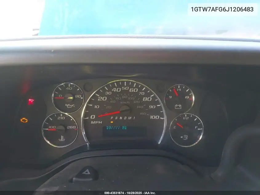 1GTW7AFG6J1206483 2018 GMC Savana 2500 Work Van