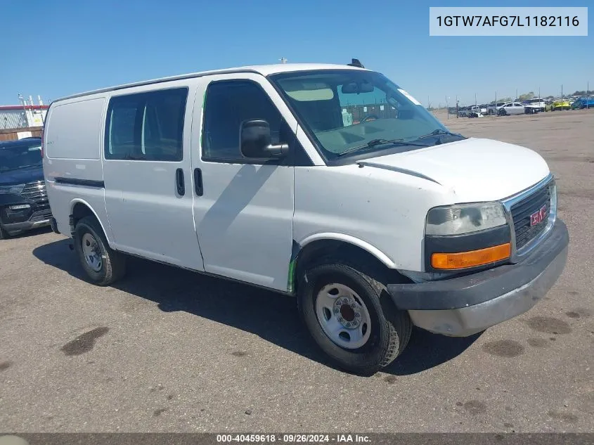 1GTW7AFG7L1182116 2020 GMC Savana Cargo Rwd 2500 Regular Wheelbase Work Van