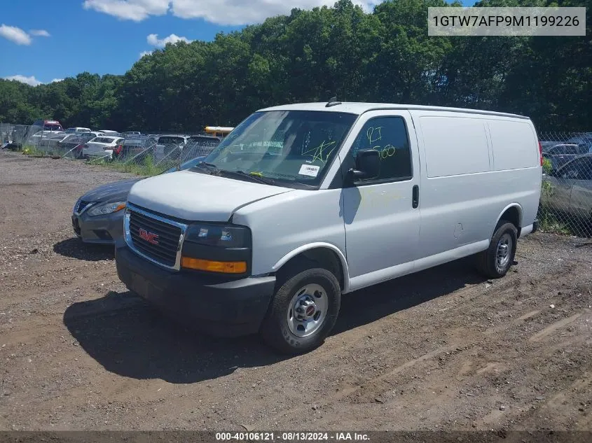 1GTW7AFP9M1199226 2021 GMC Savana Cargo Rwd 2500 Regular Wheelbase Work Van