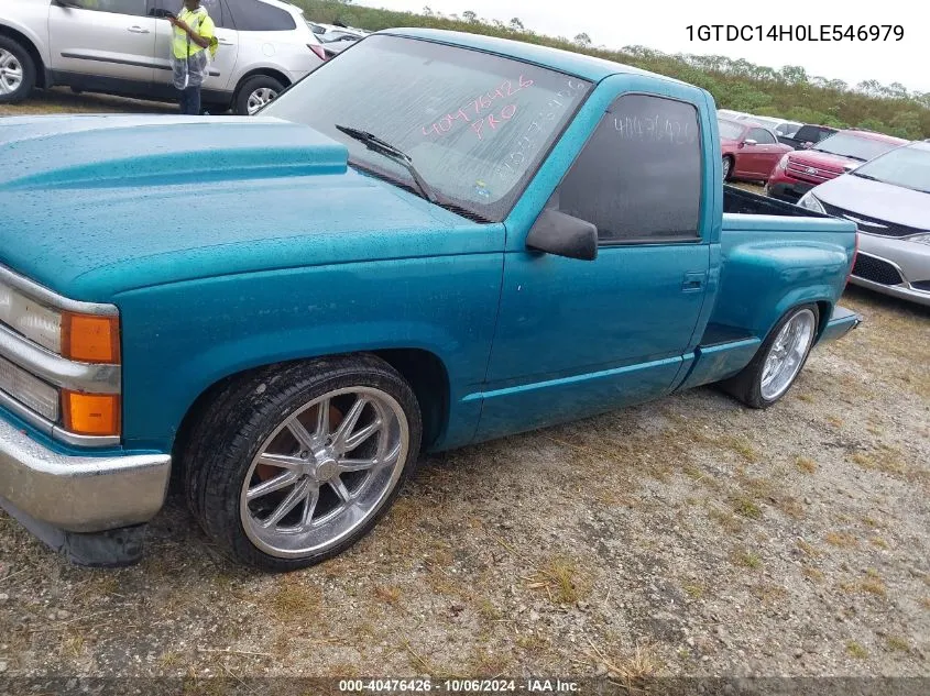 1990 GMC Sierra C1500 VIN: 1GTDC14H0LE546979 Lot: 40476426