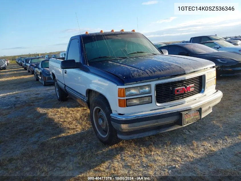 1995 GMC Sierra C1500 VIN: 1GTEC14K0SZ536346 Lot: 40477378