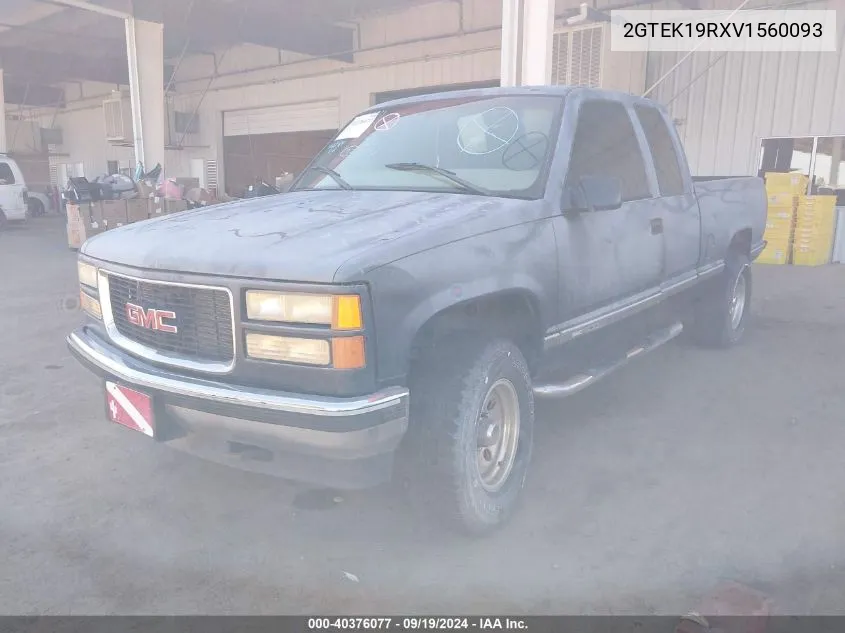 1997 GMC Sierra 1500 Sl Wideside VIN: 2GTEK19RXV1560093 Lot: 40376077