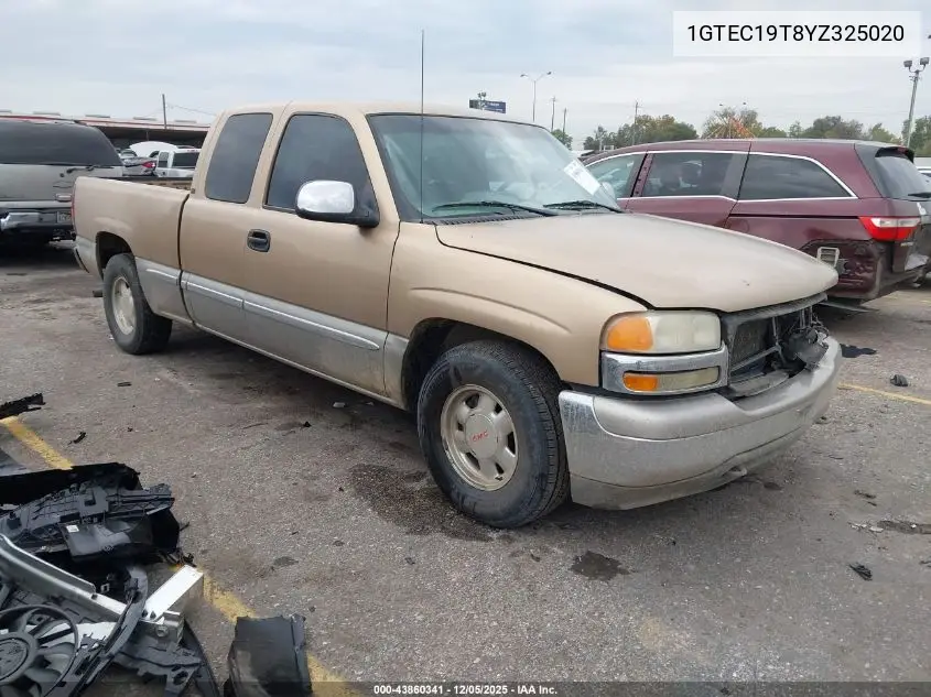 1GTEC19T8YZ325020 2000 GMC Sierra 1500 Sle