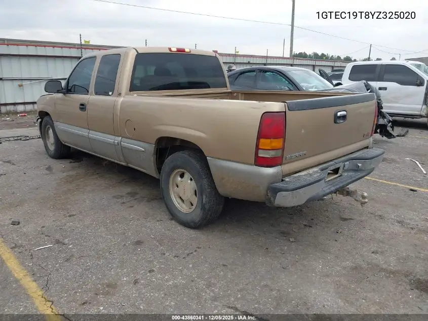 1GTEC19T8YZ325020 2000 GMC Sierra 1500 Sle