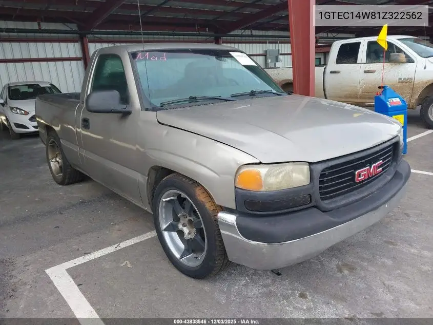 1GTEC14W81Z322562 2001 GMC Sierra 1500 Sl