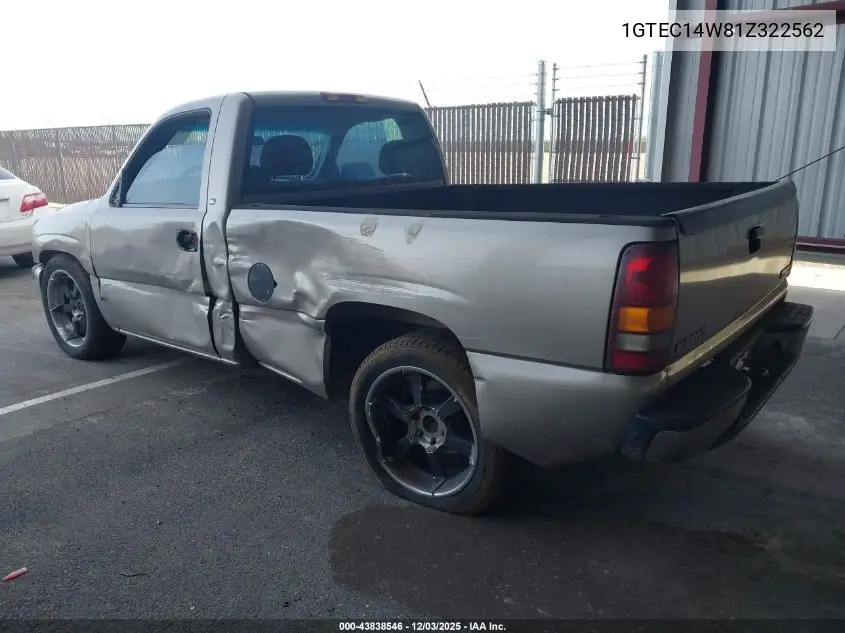 1GTEC14W81Z322562 2001 GMC Sierra 1500 Sl