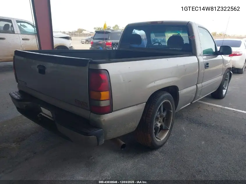 1GTEC14W81Z322562 2001 GMC Sierra 1500 Sl