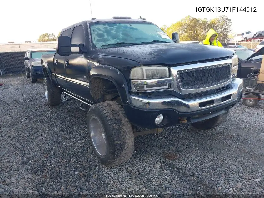 1GTGK13U71F144012 2001 GMC Sierra 1500Hd Sle