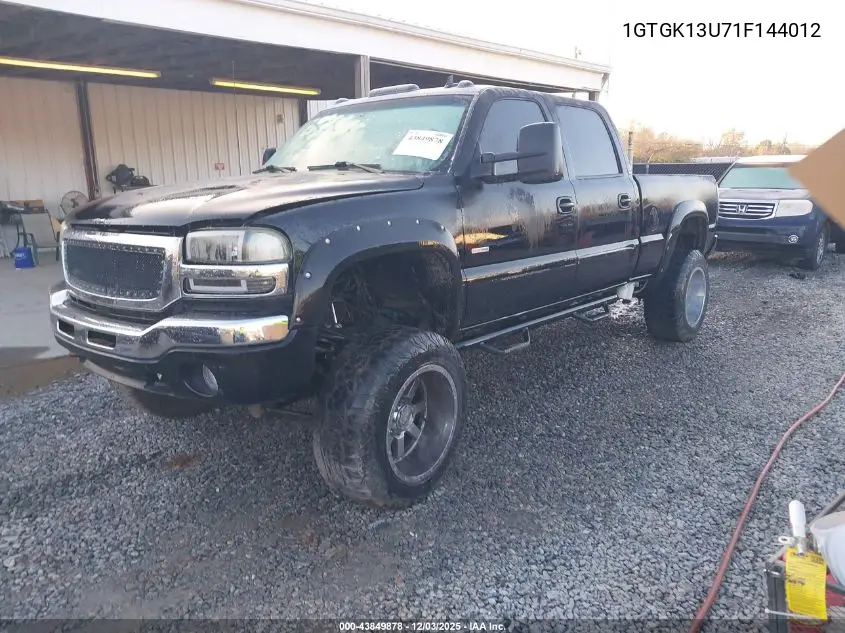 1GTGK13U71F144012 2001 GMC Sierra 1500Hd Sle