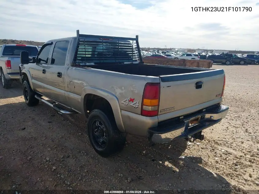 1GTHK23U21F101790 2001 GMC Sierra 2500Hd Sle