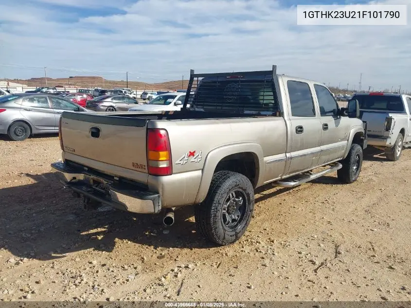 1GTHK23U21F101790 2001 GMC Sierra 2500Hd Sle