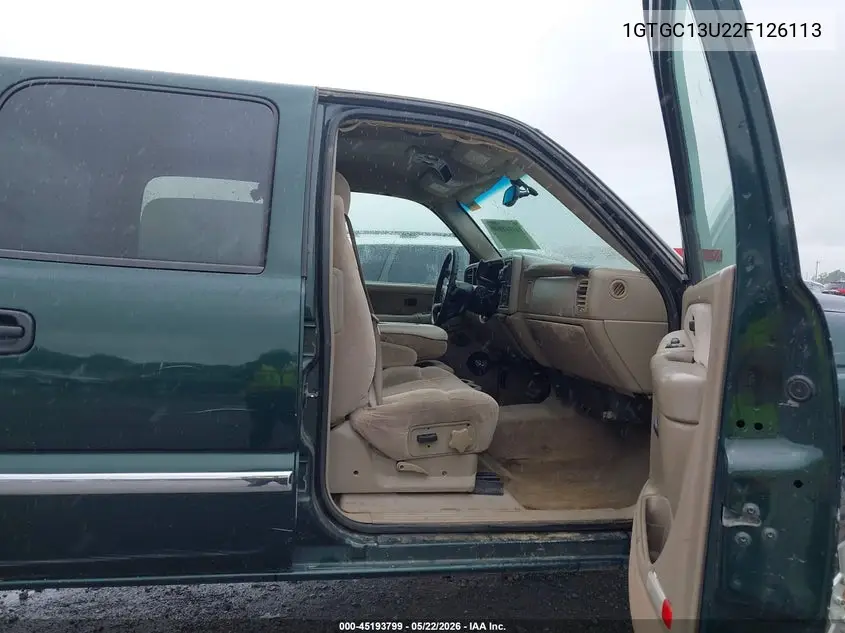 1GTGC13U22F126113 2002 GMC Sierra 1500Hd Sle