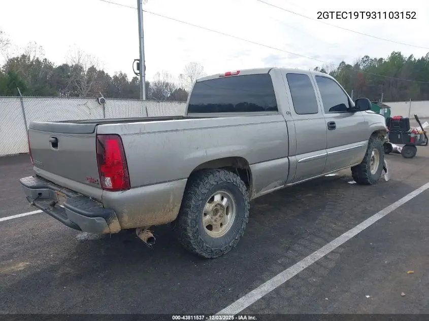 2GTEC19T931103152 2003 GMC Sierra 1500 Slt