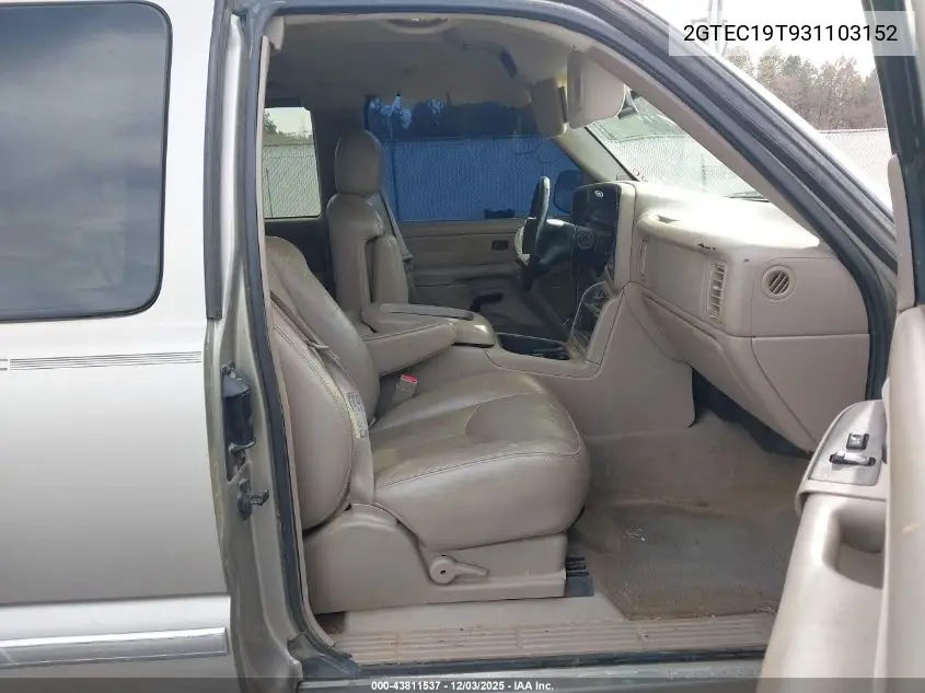 2GTEC19T931103152 2003 GMC Sierra 1500 Slt