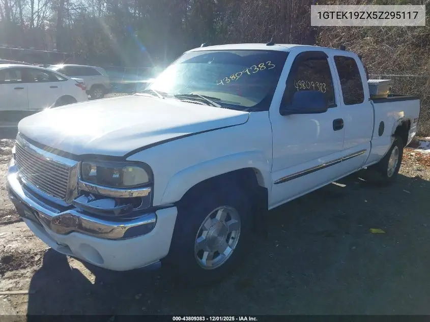 1GTEK19ZX5Z295117 2005 GMC Sierra 1500 Slt