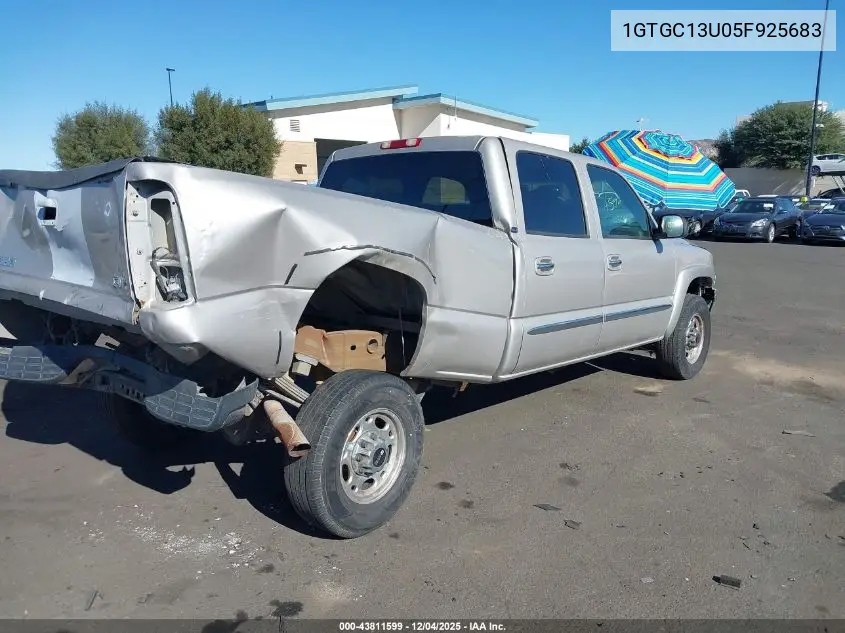 1GTGC13U05F925683 2005 GMC Sierra 1500Hd Sle
