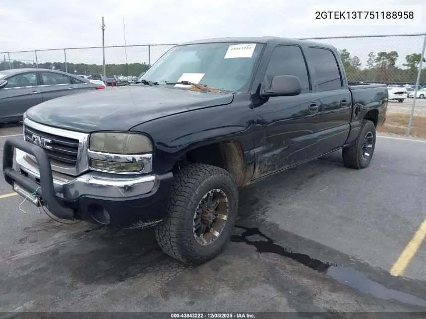 2GTEK13T751188958 2005 GMC Sierra 1500 Sle