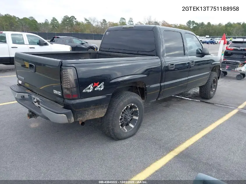 2GTEK13T751188958 2005 GMC Sierra 1500 Sle