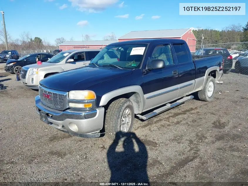 1GTEK19B25Z252197 2005 GMC Sierra 1500 Sle