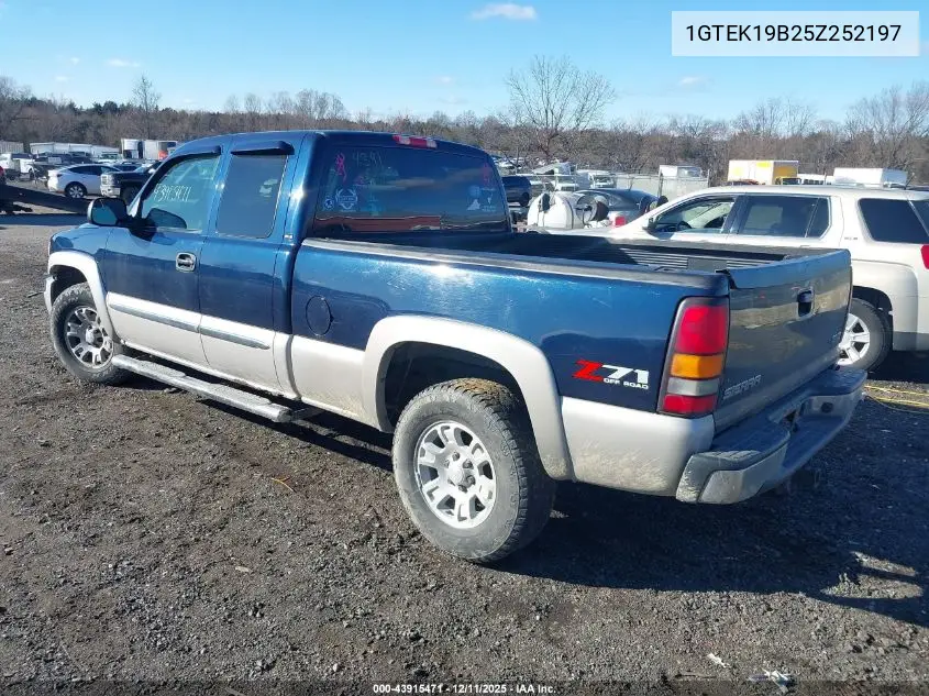 1GTEK19B25Z252197 2005 GMC Sierra 1500 Sle