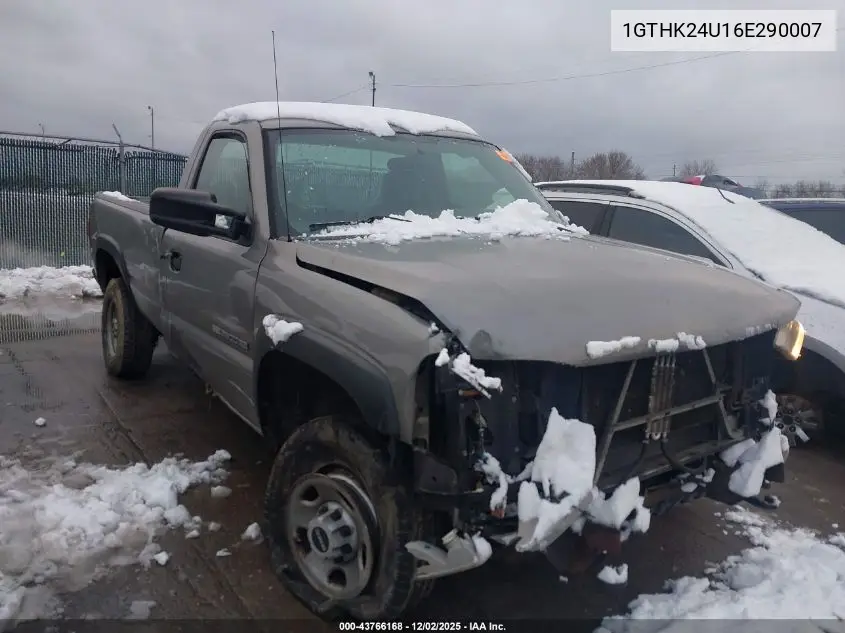 1GTHK24U16E290007 2006 GMC Sierra 2500Hd Work Truck