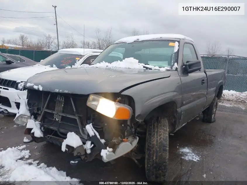 1GTHK24U16E290007 2006 GMC Sierra 2500Hd Work Truck
