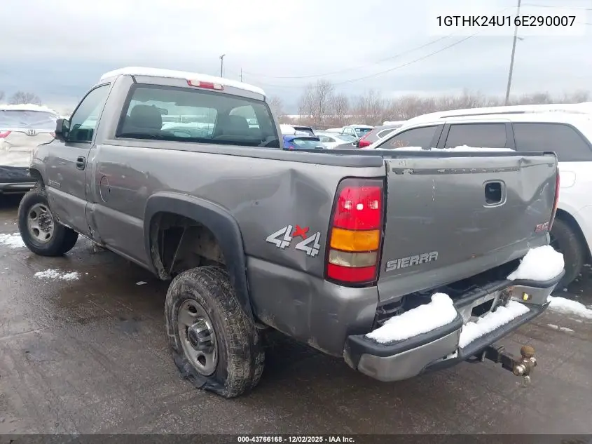 1GTHK24U16E290007 2006 GMC Sierra 2500Hd Work Truck