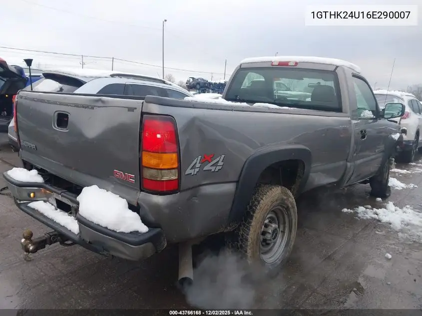 1GTHK24U16E290007 2006 GMC Sierra 2500Hd Work Truck