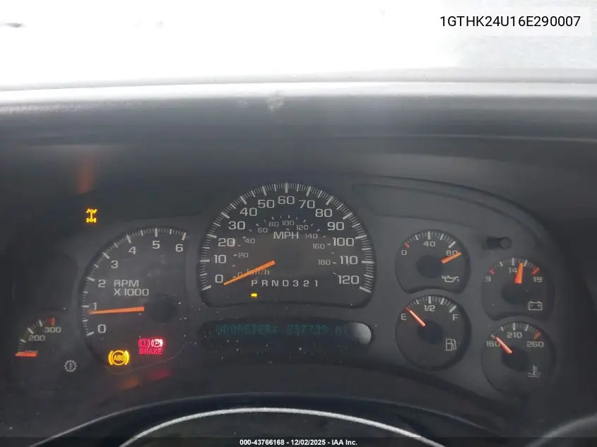 1GTHK24U16E290007 2006 GMC Sierra 2500Hd Work Truck