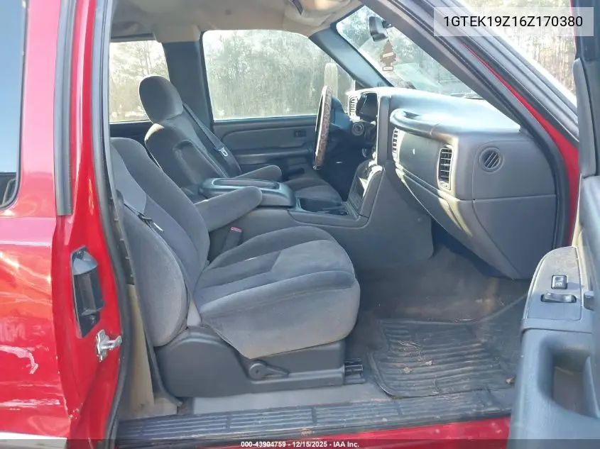 1GTEK19Z16Z170380 2006 GMC Sierra 1500 Sle2