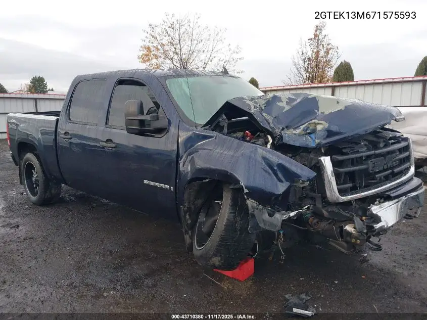 2GTEK13M671575593 2007 GMC Sierra 1500 Sle1