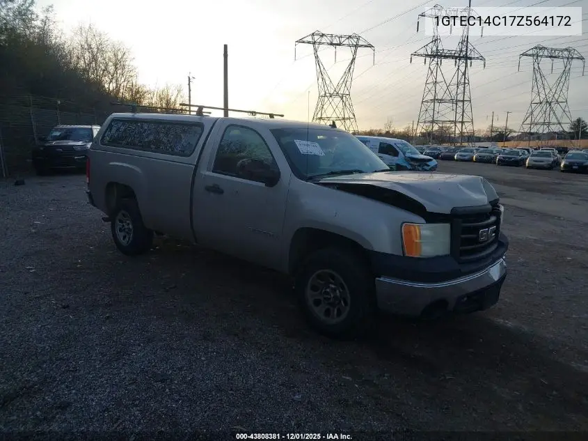 1GTEC14C17Z564172 2007 GMC Sierra 1500 Work Truck