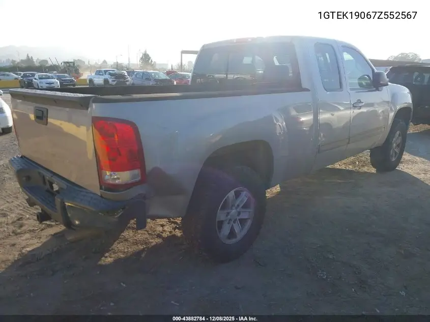 1GTEK19067Z552567 2007 GMC Sierra 1500 Slt