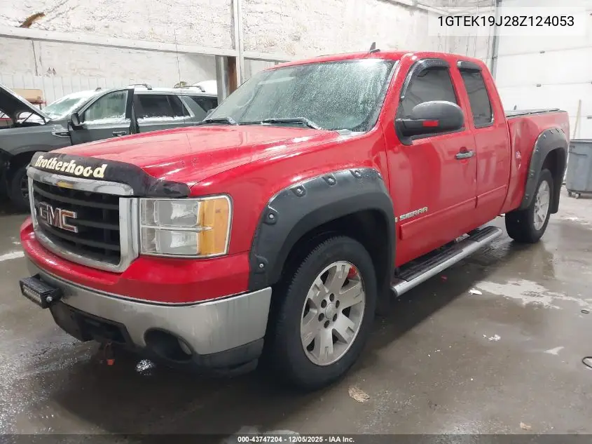 1GTEK19J28Z124053 2008 GMC Sierra 1500 Sle2