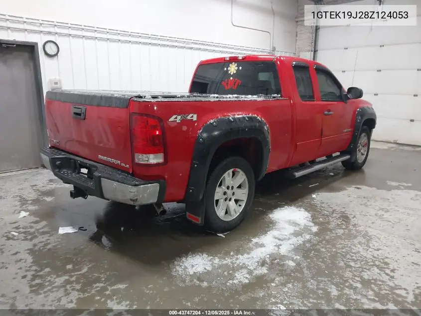 1GTEK19J28Z124053 2008 GMC Sierra 1500 Sle2