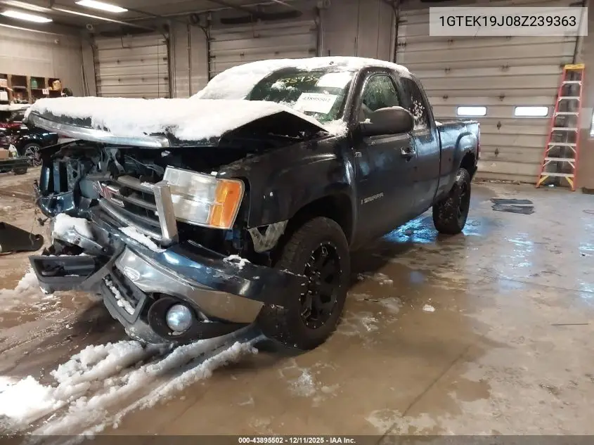 1GTEK19J08Z239363 2008 GMC Sierra 1500 Sle1