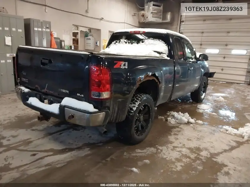 1GTEK19J08Z239363 2008 GMC Sierra 1500 Sle1