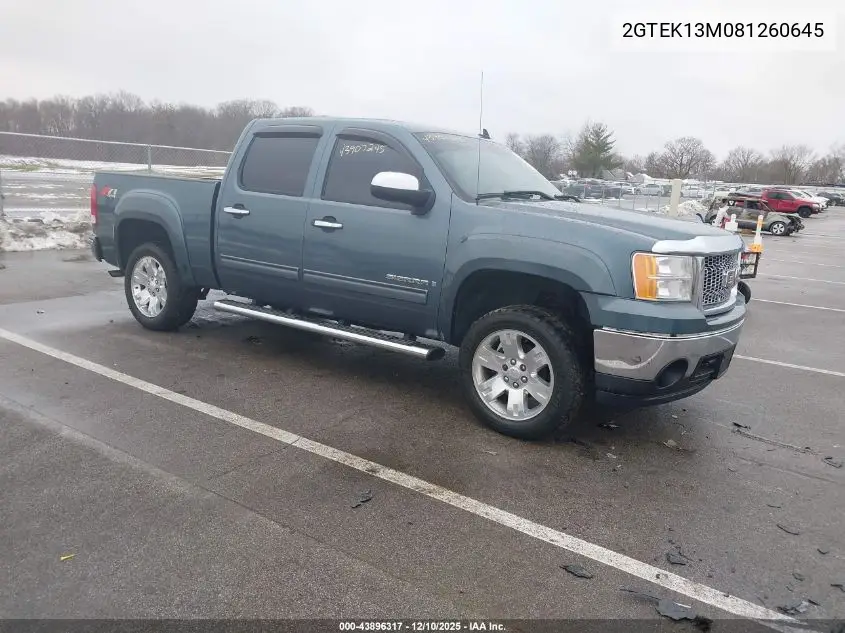 2GTEK13M081260645 2008 GMC Sierra 1500 Sle1/Sle2/Slt/Work Truck