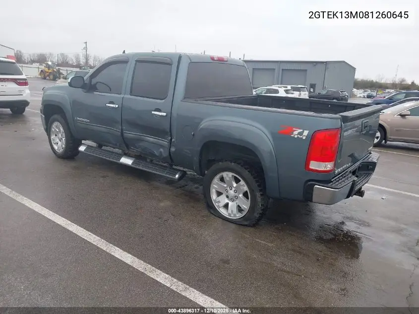 2GTEK13M081260645 2008 GMC Sierra 1500 Sle1/Sle2/Slt/Work Truck