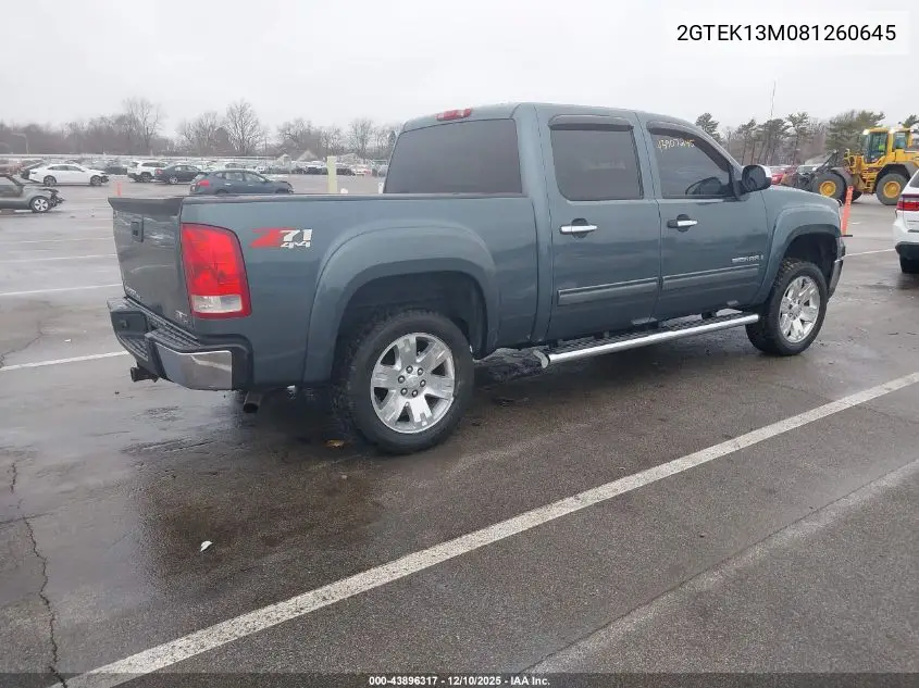 2GTEK13M081260645 2008 GMC Sierra 1500 Sle1/Sle2/Slt/Work Truck