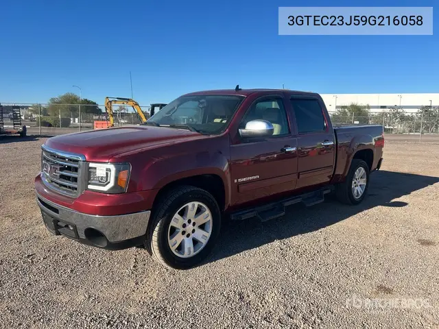 3GTEC23J59G216058 2009 GMC Sierra 1500 2009 GMC Sierra 1500 Sle 4X2 Crew Cab Pickup