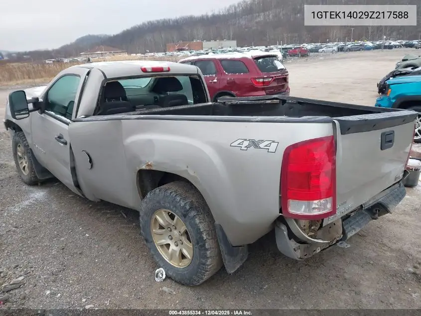 1GTEK14029Z217588 2009 GMC Sierra 1500 Work Truck