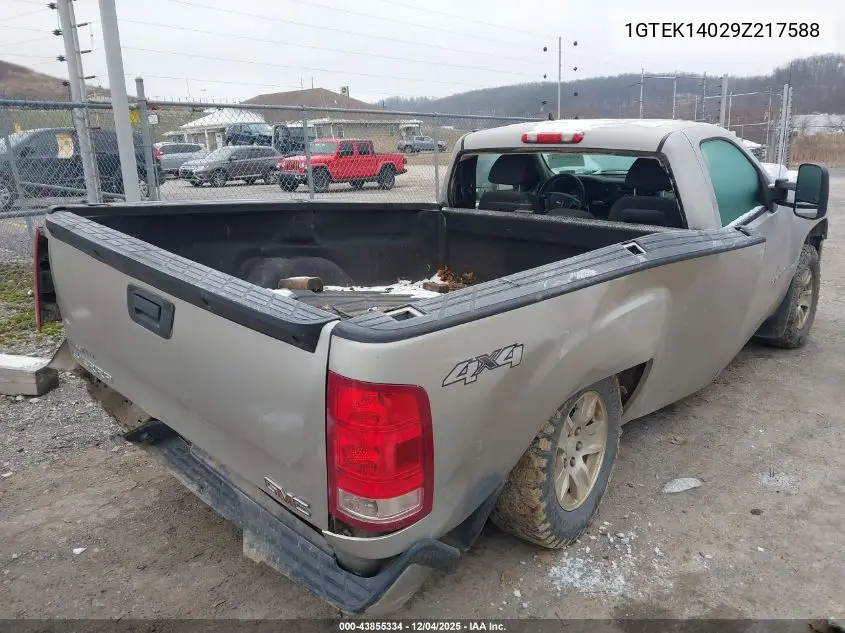 1GTEK14029Z217588 2009 GMC Sierra 1500 Work Truck