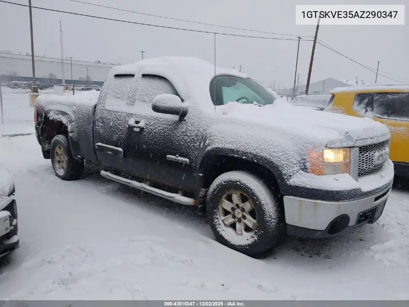 1GTSKVE35AZ290347 2010 GMC Sierra 1500 Sle