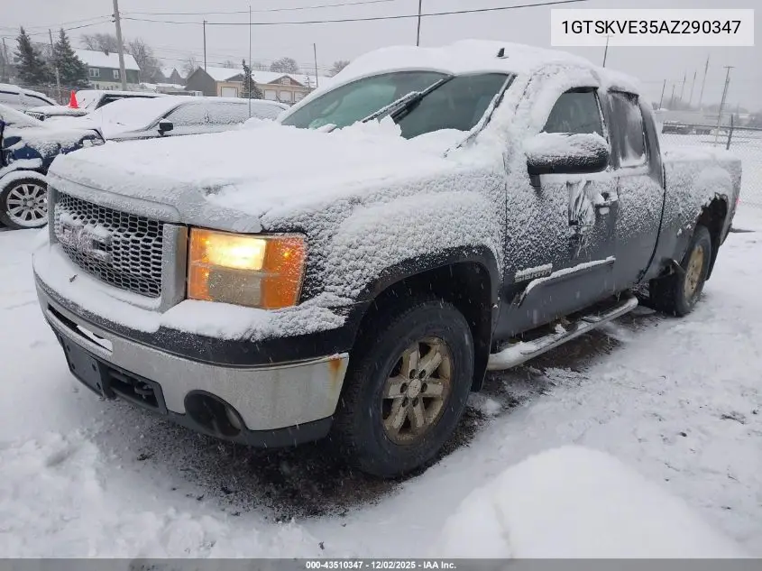 1GTSKVE35AZ290347 2010 GMC Sierra 1500 Sle