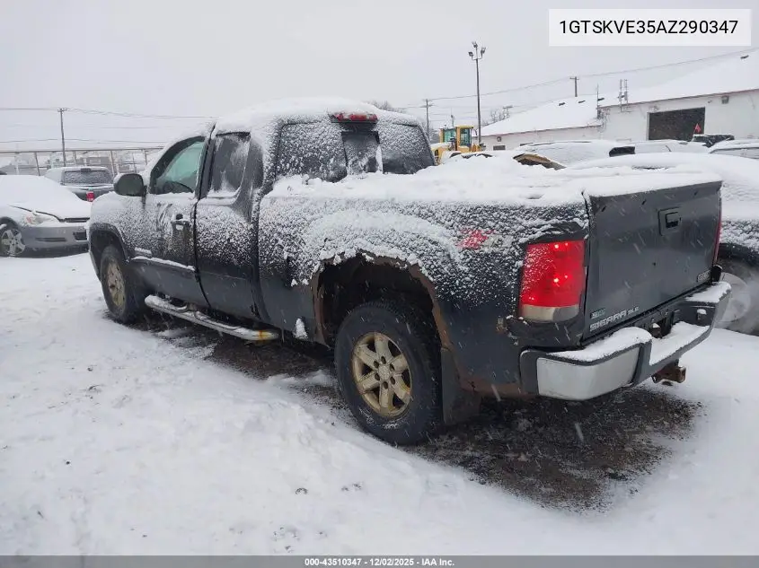 1GTSKVE35AZ290347 2010 GMC Sierra 1500 Sle
